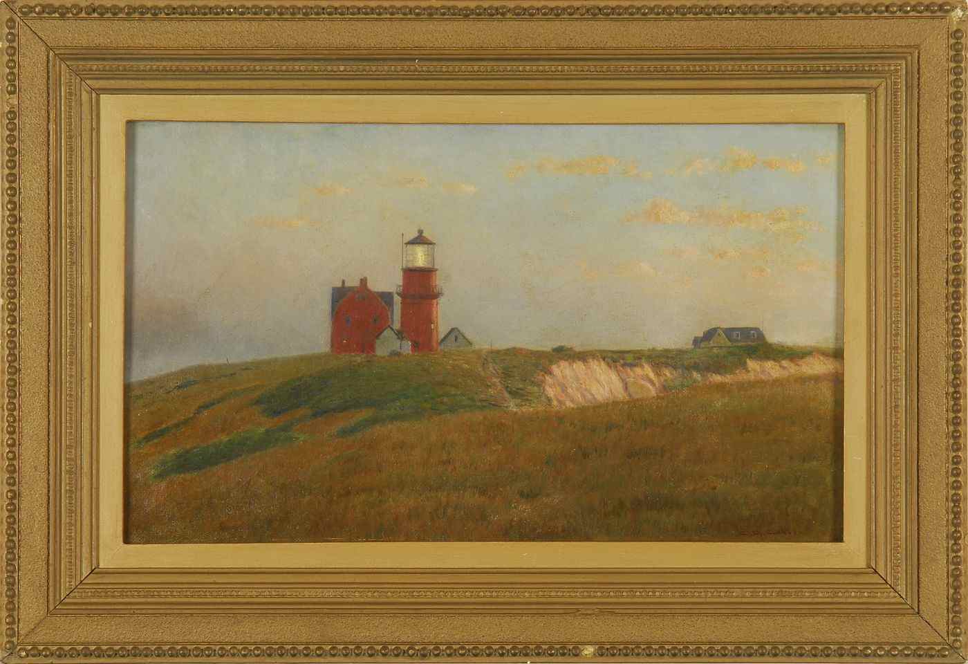 Appraisal: CHARLES DREW CAHOONAmerican - The lighthouse at Gay Head Signed