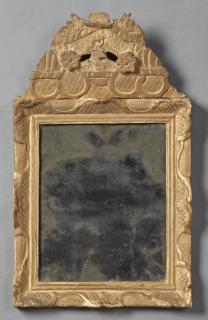 Appraisal: French Louis XV Style Giltwood Mirror early th c with