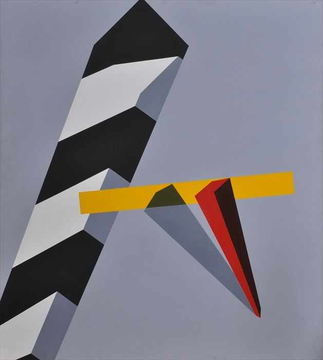 Appraisal: ALLAN D'ARCANGELO - LANDSCAPE Oil on canvas x in signed