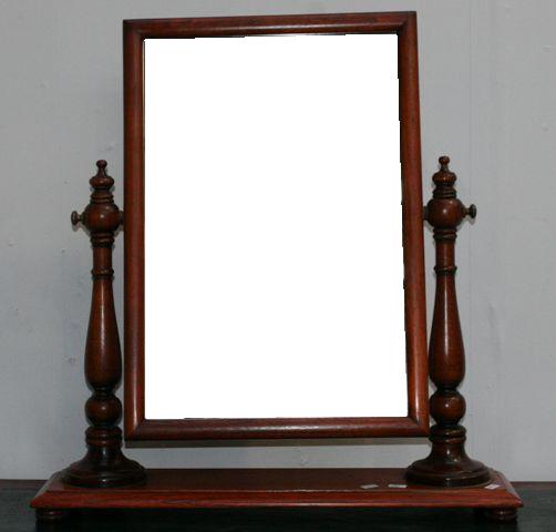 Appraisal: A cedar mirror on stand cm wide cm deep cm