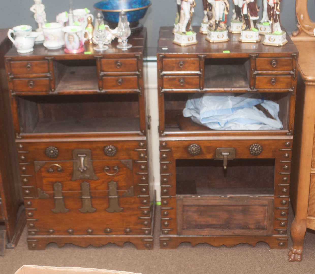 Appraisal: Pair of oriental cabinets