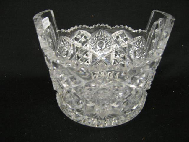 Appraisal: Brilliant Period Cut Glass Ice Tub fancy overall pattern diameter