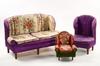 Appraisal: DOLL FURNITURE - Lot of three pieces of th c