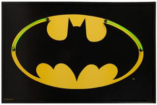 Appraisal: Vintage Batman Logo Neon Wall Sign California Neonize Fiberglass surface