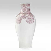 Appraisal: Makuzu K zan Vase with chrysanthemums Japan late th centuryglazed