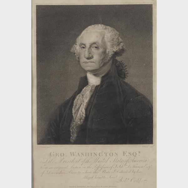 Appraisal: After Gilbert Stuart - GEO WASHINGTON ESQ R LATE PRESIDENT