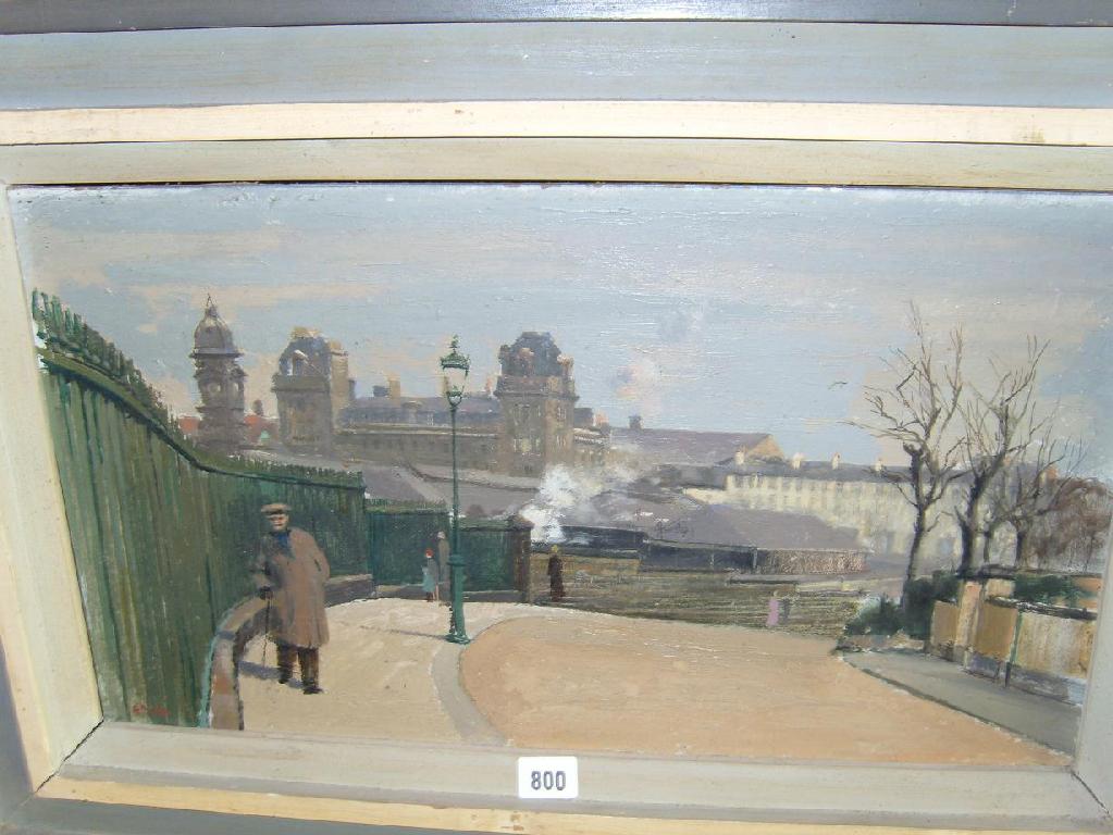 Appraisal: A th century oil painting on board of a Scarborough