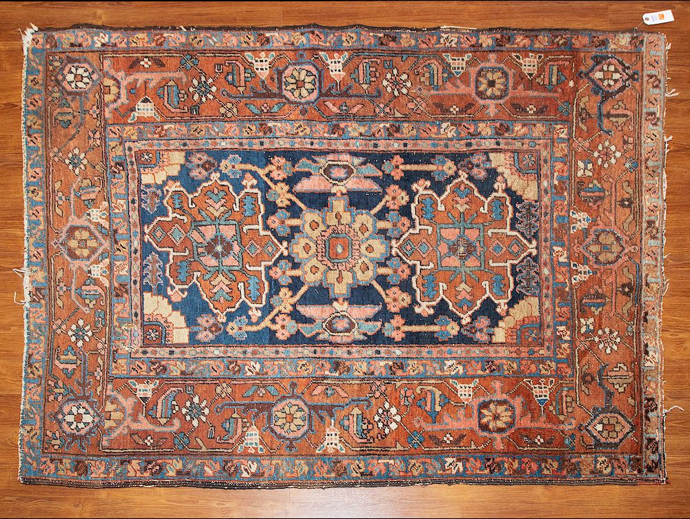 Appraisal: Antique Heriz Rug Persia x first quarter- th century Condition