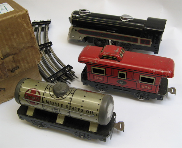 Appraisal: MARX STREAM LINE STEAM TYPE ELECTRIC TRAIN SET Model locomotive