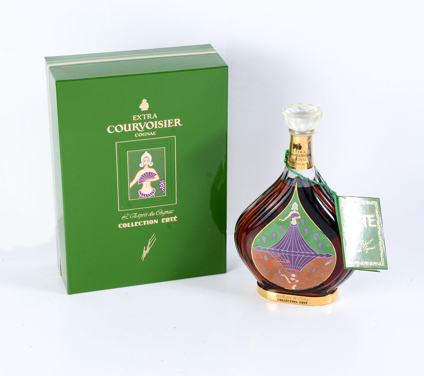 Appraisal: ERTE ''L'ESPRIT DU COGNAC'' COURVOISIER NO Bottle Approx Sealed Romain