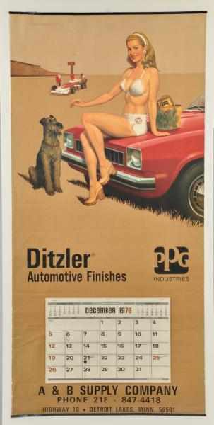 Appraisal: Lot of Assorted Ditzler Calendars Description Very large calendars with