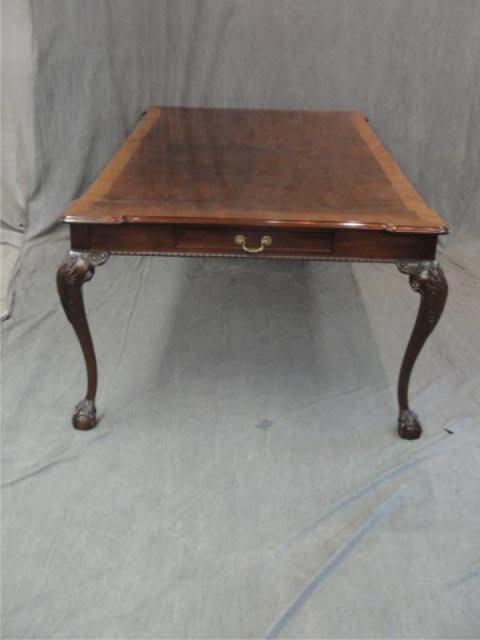 Appraisal: Chippendale Style Dining Table with Leaves From an Orange County