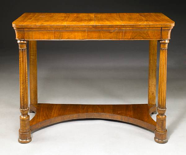 Appraisal: A Louis Philippe mahogany console table second quarter th century