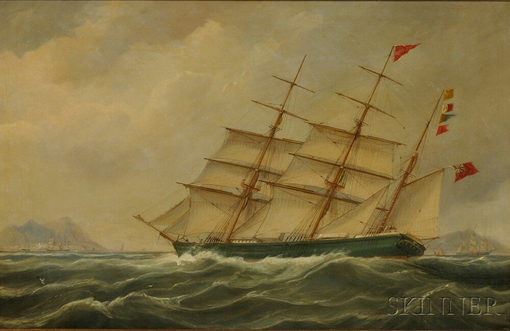 Appraisal: Anglo School th Century Portrait of the Ship GLEN FALLOCH