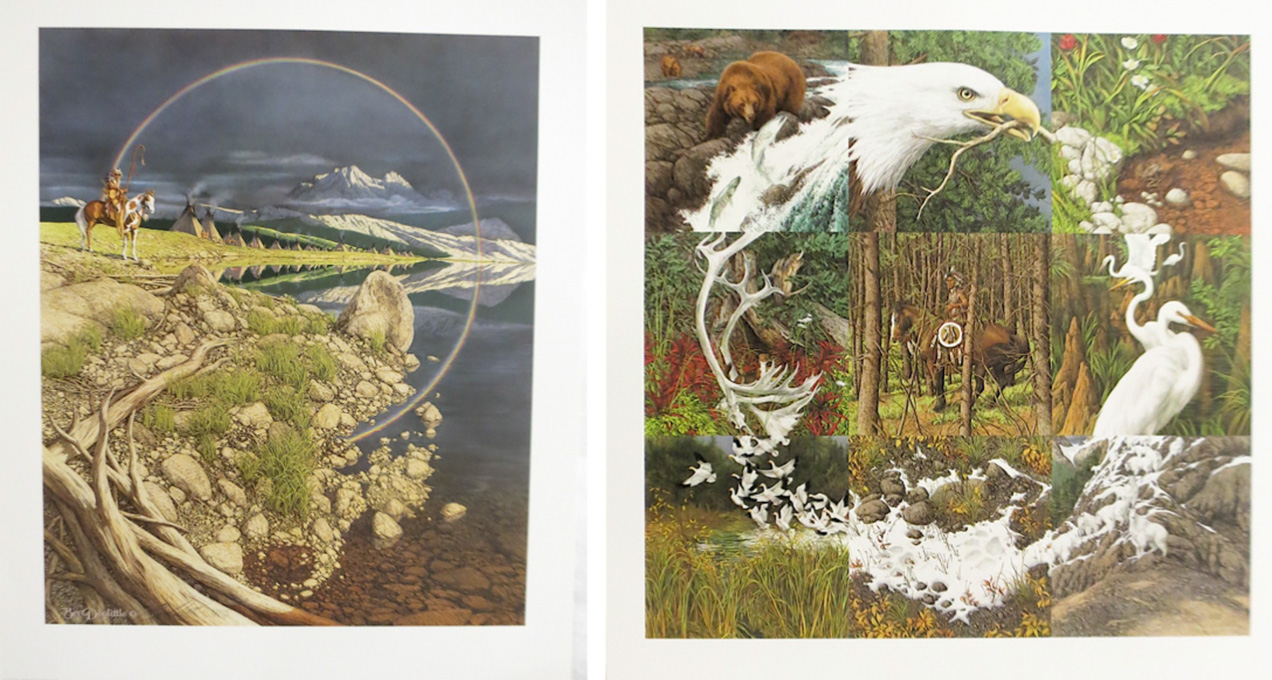 Appraisal: BEV DOOLITTLE TWO OFFSET LITHOGRAPHS California born The Sentinel Opening