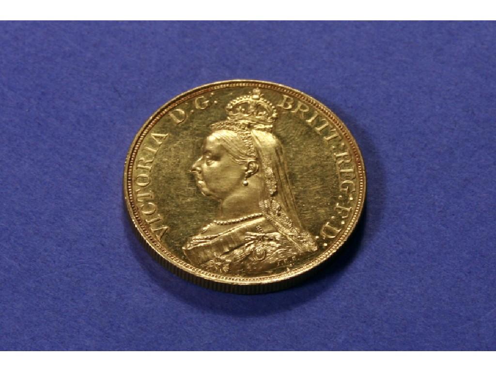 Appraisal: A VICTORIAN GOLD COIN See illustration