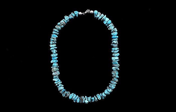 Appraisal: Navajo Cripple Creek Turquoise Nugget Necklace Featured in this lot