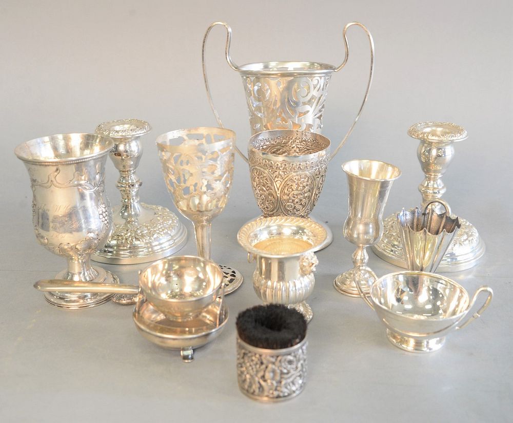 Appraisal: Sterling silver lot to include Tiffany Co two handled small