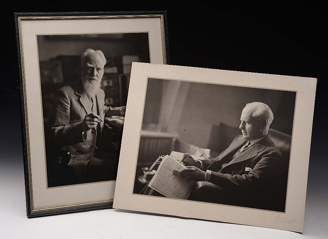 Appraisal: A Framed Photograph of George Bernard Shaw by Olive Edis