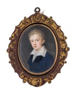 Appraisal: Artist Unknown British th Century Portrait Miniature of a Boy