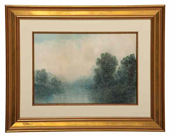 Appraisal: River Landscape by Robert Burns Wilson Robert Burns Wilson Kentucky