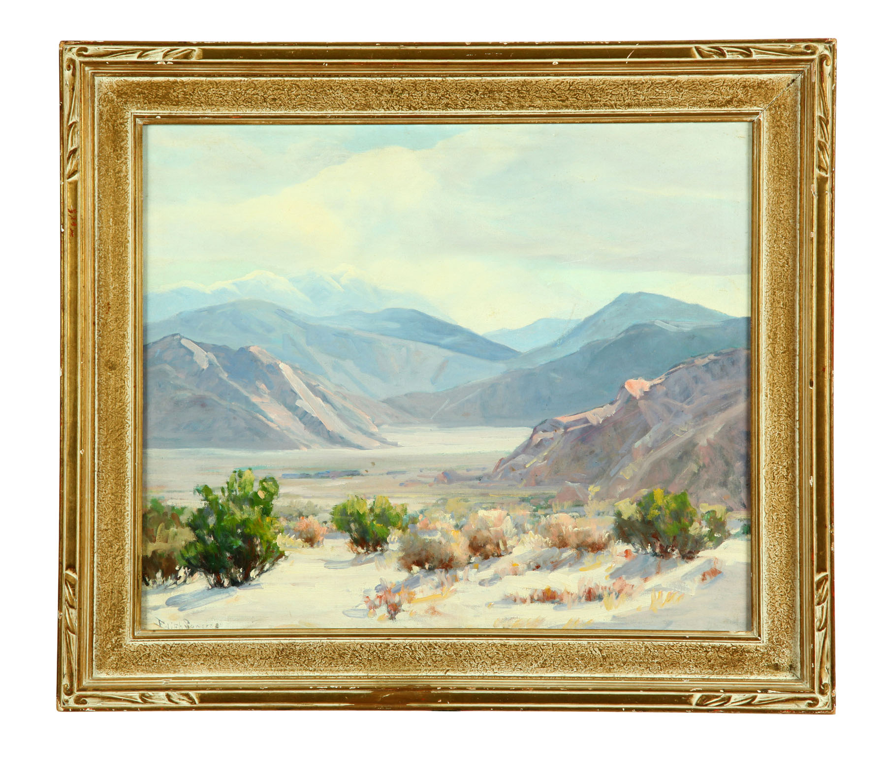 Appraisal: WESTERN LANDSCAPE BY EDITH SOWERSBY CALIFORNIA - Oil on board