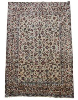 Appraisal: Hand Woven Persian Kashan Rug ' x ' Wool Iran