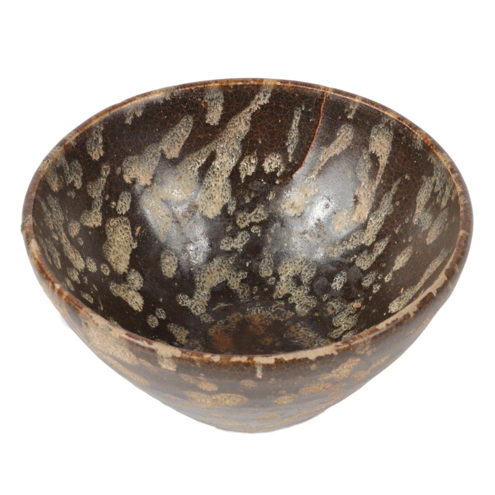 Appraisal: CHINESE JIAN YAO BROWN GLAZE OILSPOT SPECKLED SPLASH DECORATED TEA