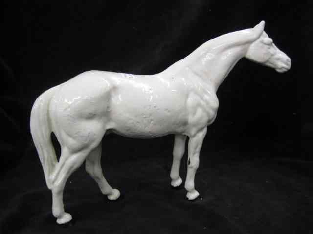 Appraisal: Cast Iron Figurine of a Horse white ''