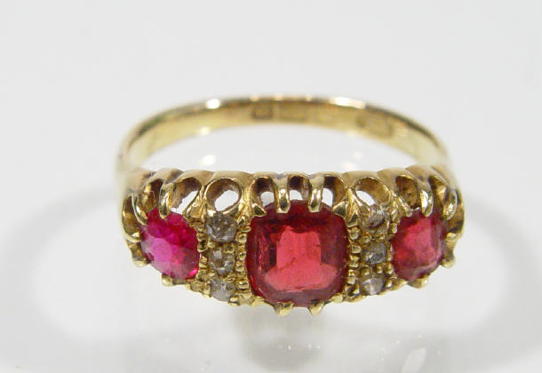 Appraisal: ct ruby and diamond ring