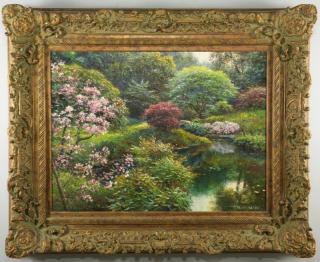 Appraisal: Henry Peeters O C Garden Landscape Henry Peeters American th