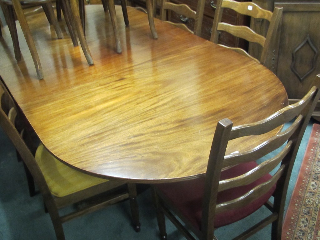 Appraisal: Reproduction mahogany dining table