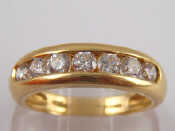 Appraisal: A carat gold clear stone ring size N gms