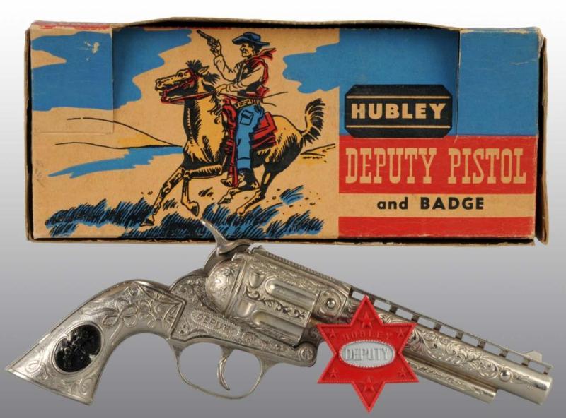 Appraisal: Hubley Deputy Toy Cap Gun Description Includes original box and