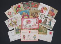 Appraisal: Valentine Post-Cards early th Century Collection of Valentine Post-Cards Front