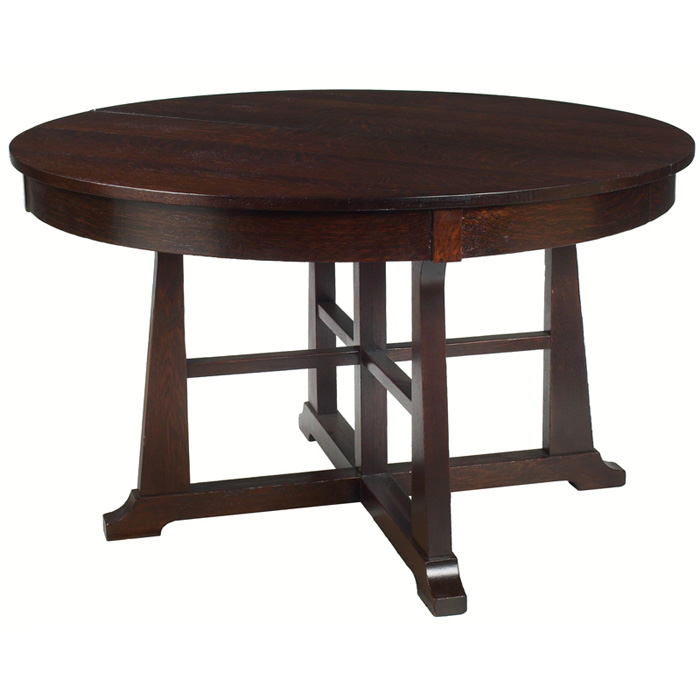 Appraisal: Stickley Brothers dining table attribution unusual Prairie School design with