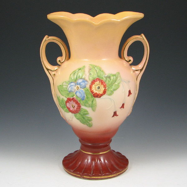 Appraisal: Hull Wildflower No Series - Vase Wildflower No Series handled