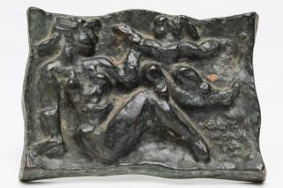 Appraisal: Chaim Gross American Mother and child sculpture high relief in