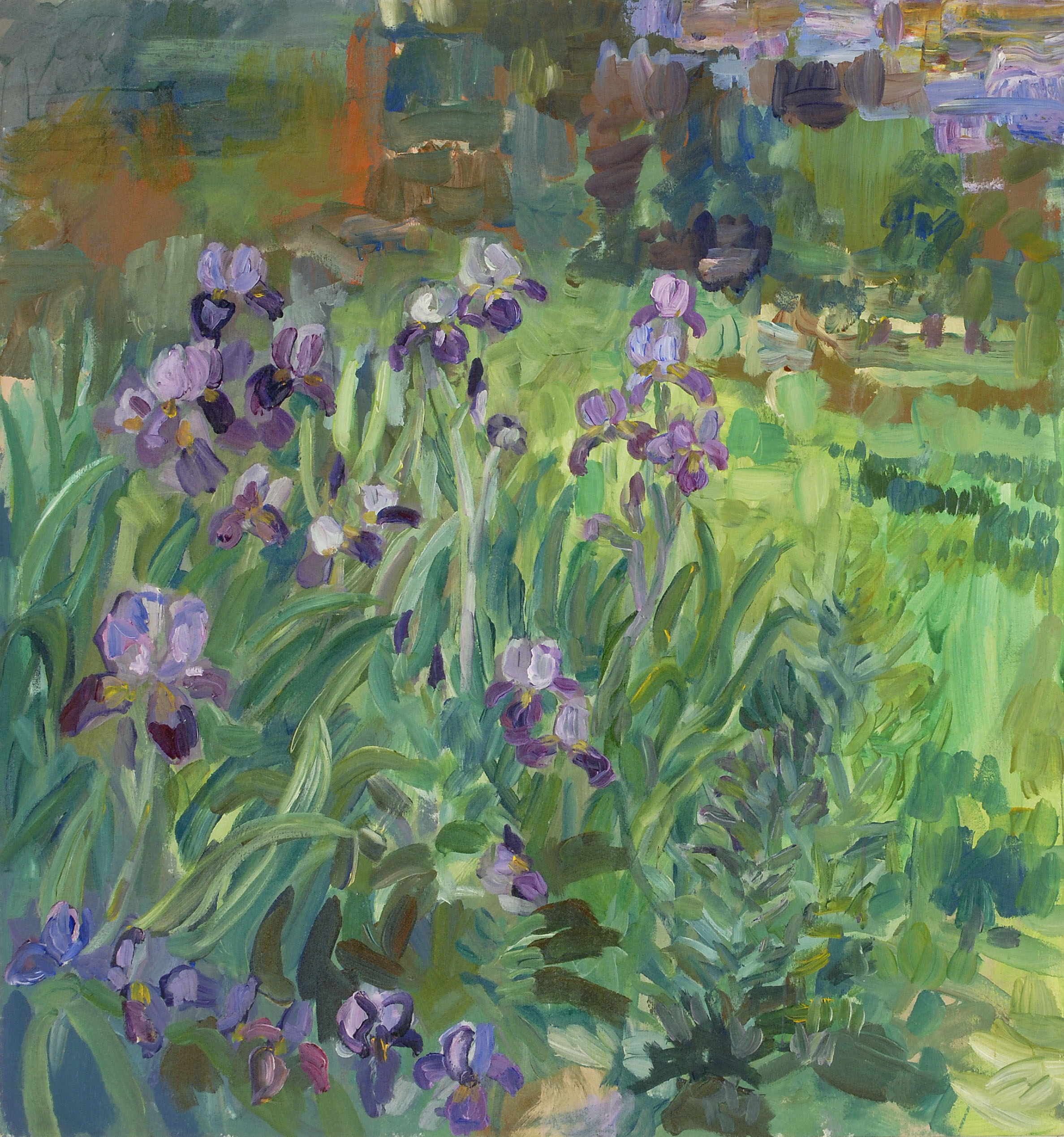 Appraisal: JOHN DAVID O'SHAUGHNESSYAmerican ContemporaryPurple Iris Signed and dated verso John