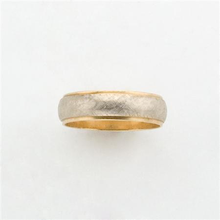 Appraisal: Two-Color Gold Band Ring Estimate -