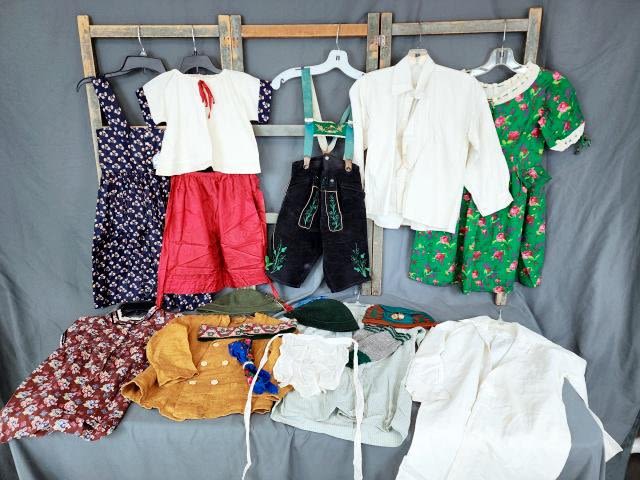 Appraisal: Vintage Child's Clothing Costume Grouping Group includes a little girl's