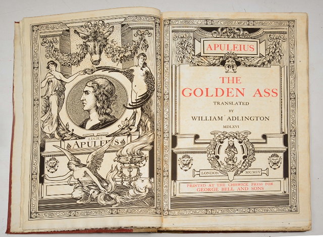 Appraisal: ADLINGTON William Trans The Golden Ass Chiswick Press Bell by