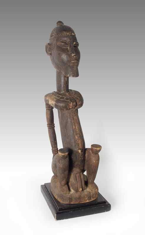 Appraisal: CARVED AFRICAN DOGON FIGURE - MALI LBS '' x ''