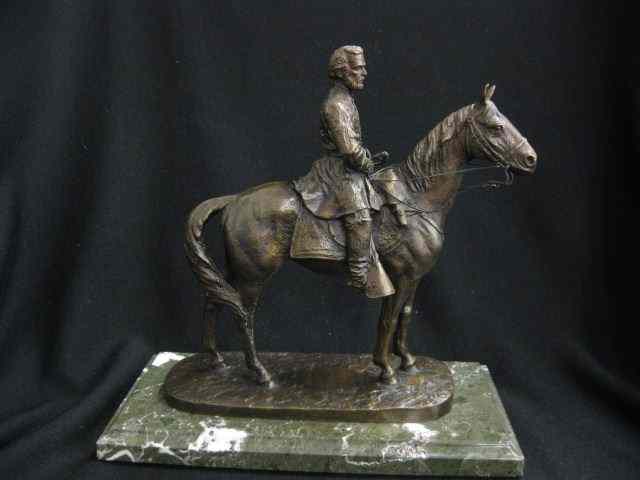 Appraisal: Chilmark Bronze Statue ''The GentlemanSoldier'' by Frances Barnum with certificate