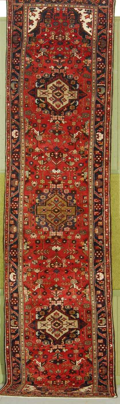 Appraisal: ORIENTAL RUG MALAYER RUNNER ' x ' '' Three dark