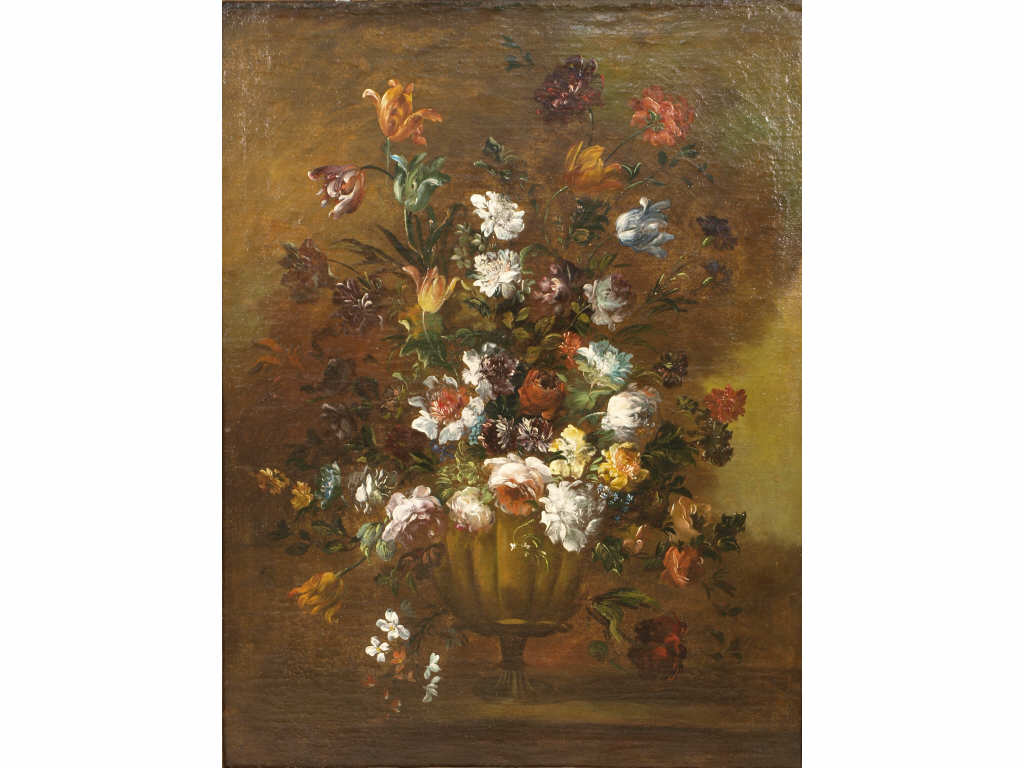 Appraisal: Dutch School Floral Still Life th c oil on canvas