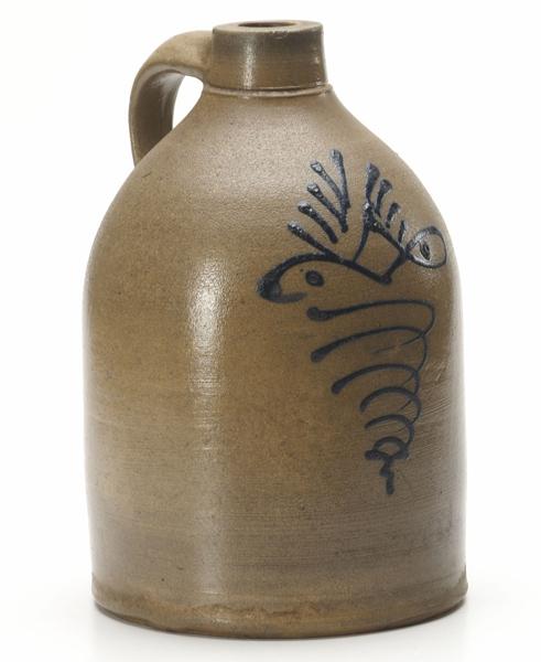 Appraisal: STONEWARE Jug with abstract design