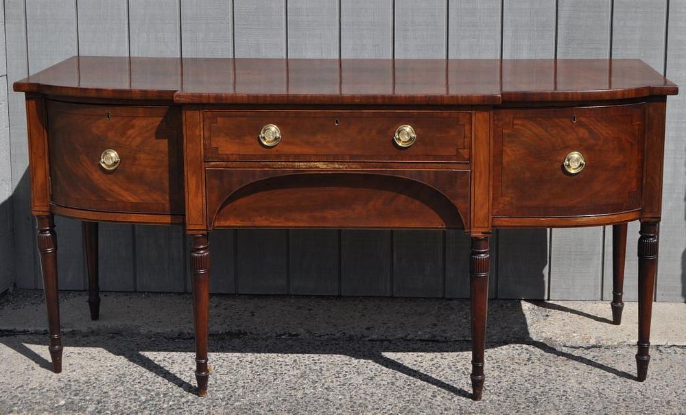 Appraisal: George III Mahogany Sideboard with Admiral Lord Nelson Duke of