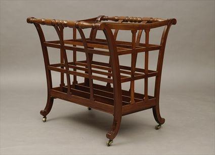 Appraisal: English Mahogany Folio Stand x x in