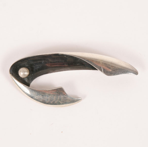 Appraisal: Sigi Pineda Taxco sterling modernist brooch pin x